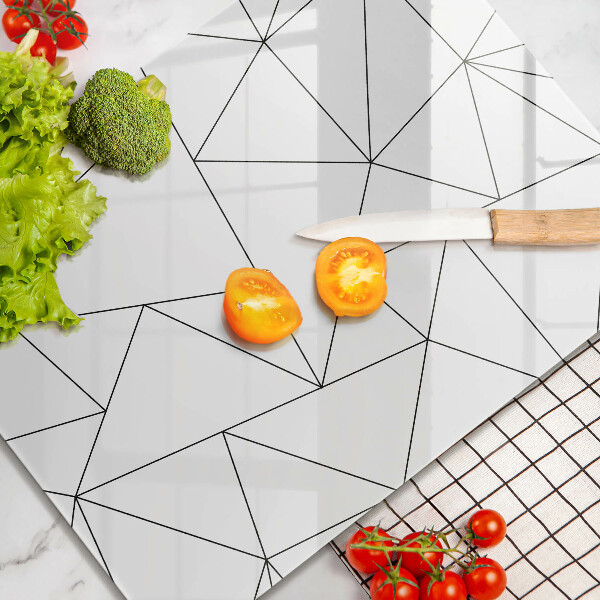 Placă protecție plita Triunghiuri albe