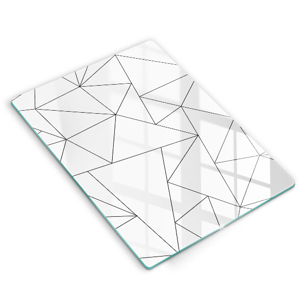 Placă protecție plita Triunghiuri albe