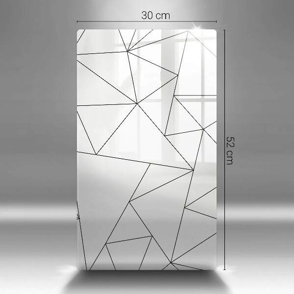 Placă protecție plita Triunghiuri albe