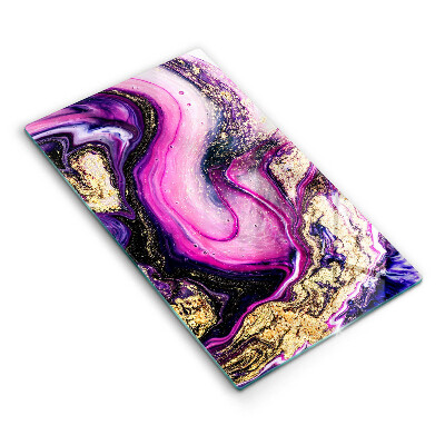 Placă din sticla protectie perete Design abstract auriu