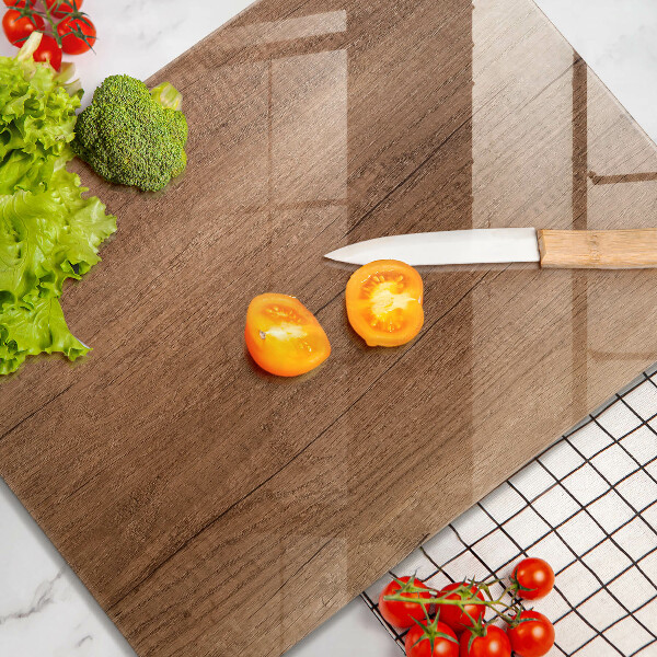 Placă din sticla protectie perete Textura lemnului