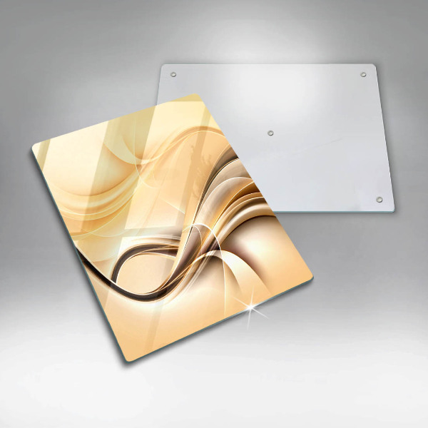 Placă din sticla protectie perete Abstracția fumului