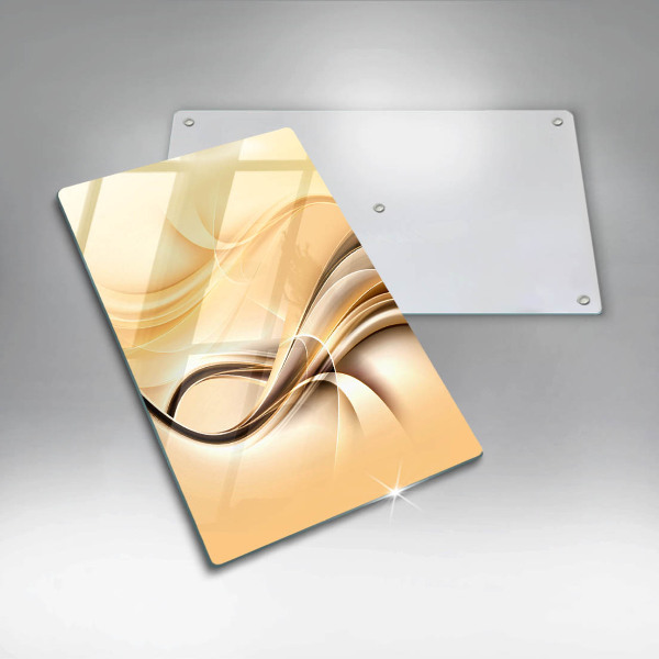 Placă din sticla protectie perete Abstracția fumului