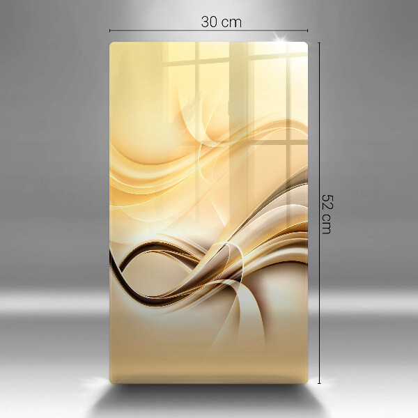 Placă din sticla protectie perete Abstracția fumului