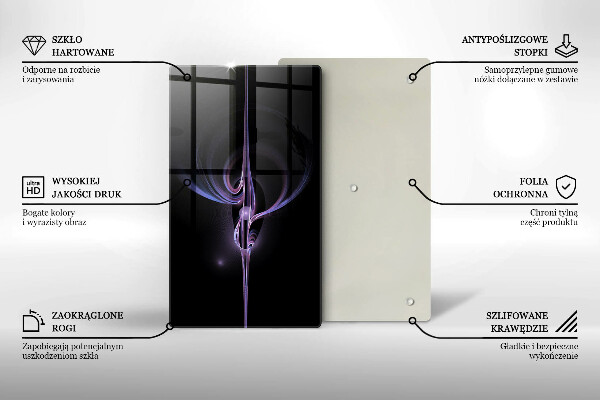 Placă din sticla protectie perete Abstracția modernă