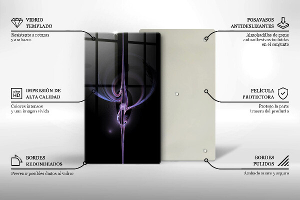 Placă din sticla protectie perete Abstracția modernă