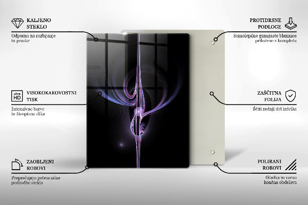 Placă din sticla protectie perete Abstracția modernă