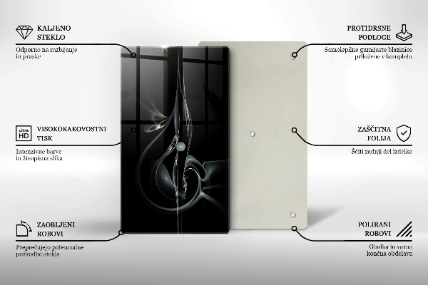 Placă din sticla protectie perete Abstracția modernă