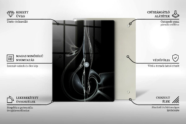 Placă din sticla protectie perete Abstracția modernă
