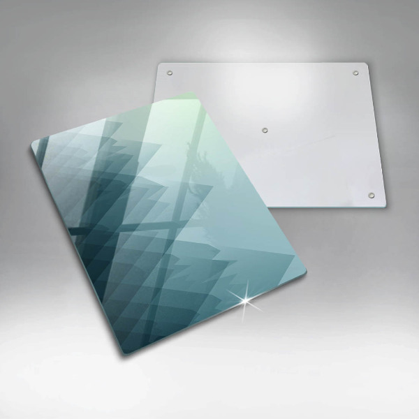 Placă din sticla protectie perete Munți abstracti