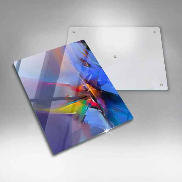 Placă din sticla protectie perete Abstracție pictată