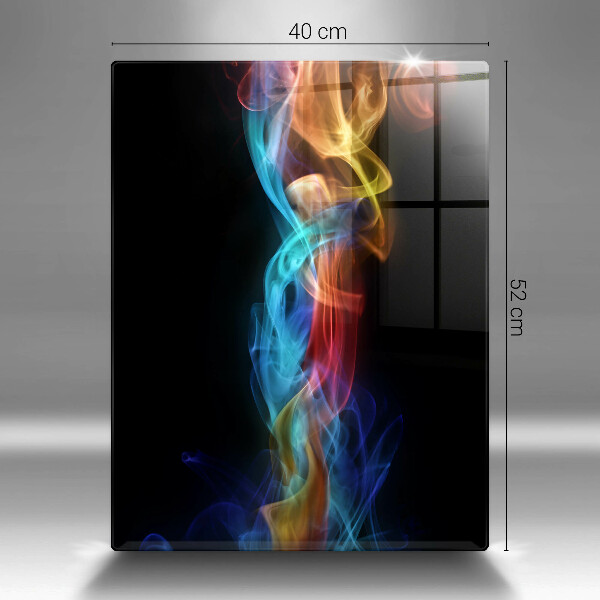 Placă din sticla protectie perete Fum colorat