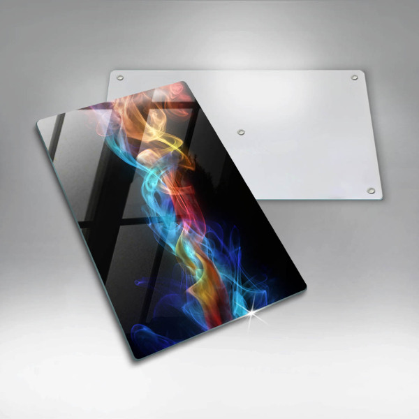 Placă din sticla protectie perete Fum colorat