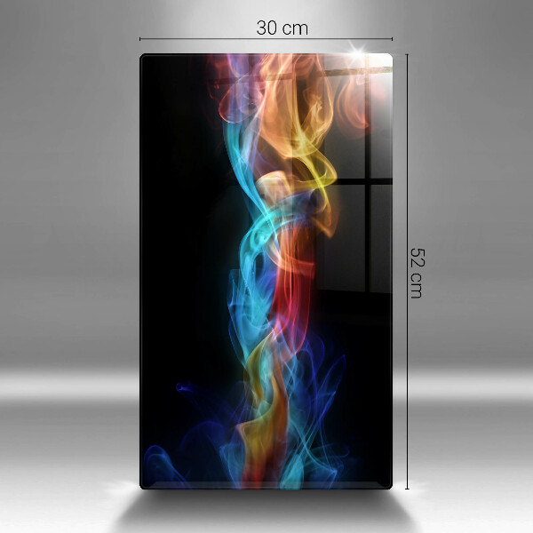 Placă din sticla protectie perete Fum colorat