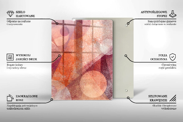 Placă din sticla protectie perete Artă abstractă