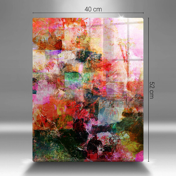 Placă din sticla protectie perete Abstracția vopselei