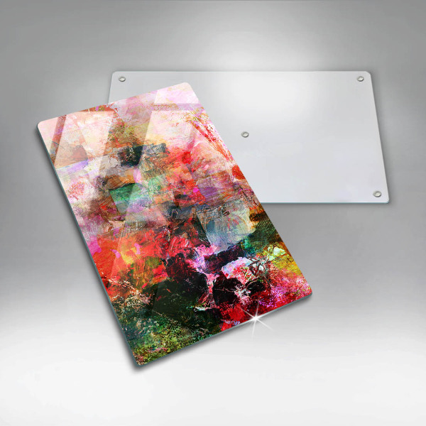 Placă din sticla protectie perete Abstracția vopselei