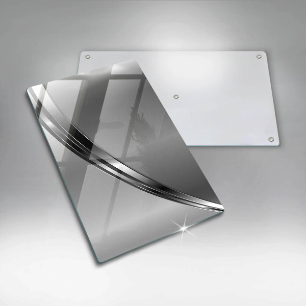 Placă din sticla protectie perete Abstracția metalului