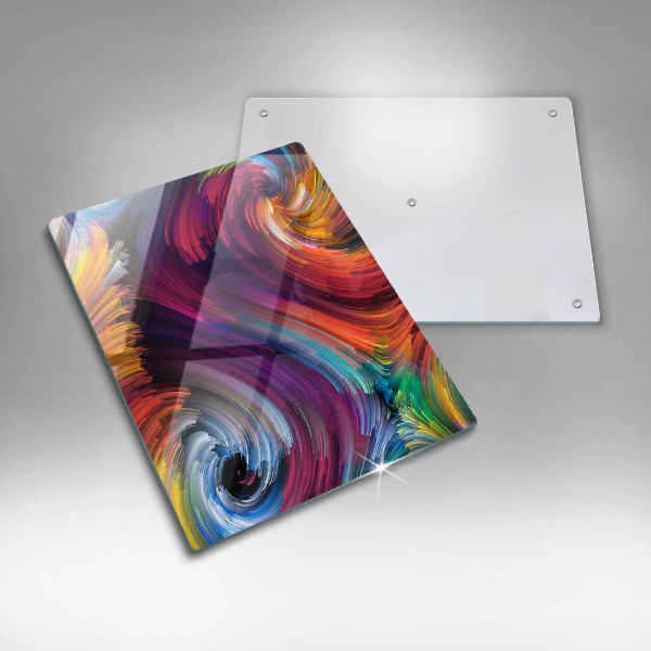 Placă din sticla protectie perete Evidențieri colorate