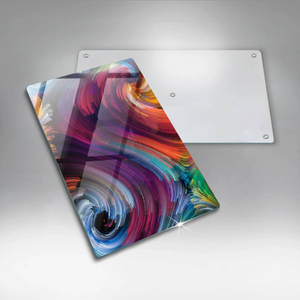 Placă din sticla protectie perete Evidențieri colorate