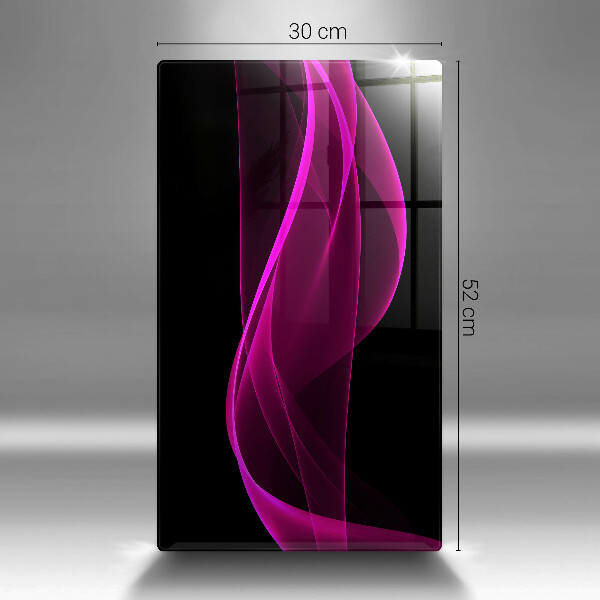 Placă din sticla protectie perete Abstracție roz