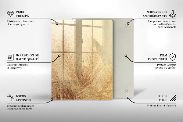 Placă din sticla protectie perete Vacanță pe plajă cu nisip