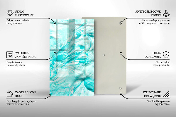 Placă din sticla protectie perete Vopsele de abstractie