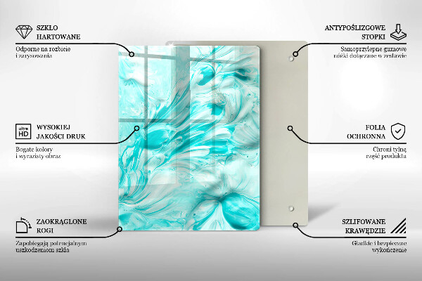 Placă din sticla protectie perete Vopsele de abstractie