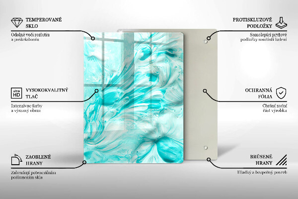 Placă din sticla protectie perete Vopsele de abstractie