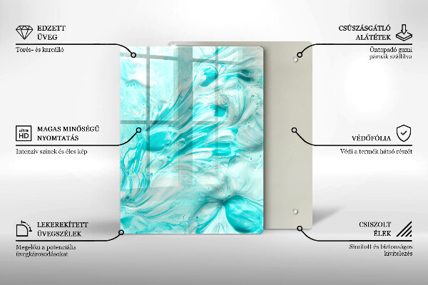Placă din sticla protectie perete Vopsele de abstractie