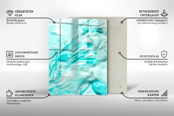 Placă din sticla protectie perete Vopsele de abstractie