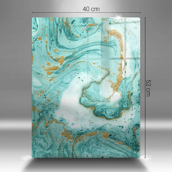 Placă din sticla protectie perete Abstracția albastră