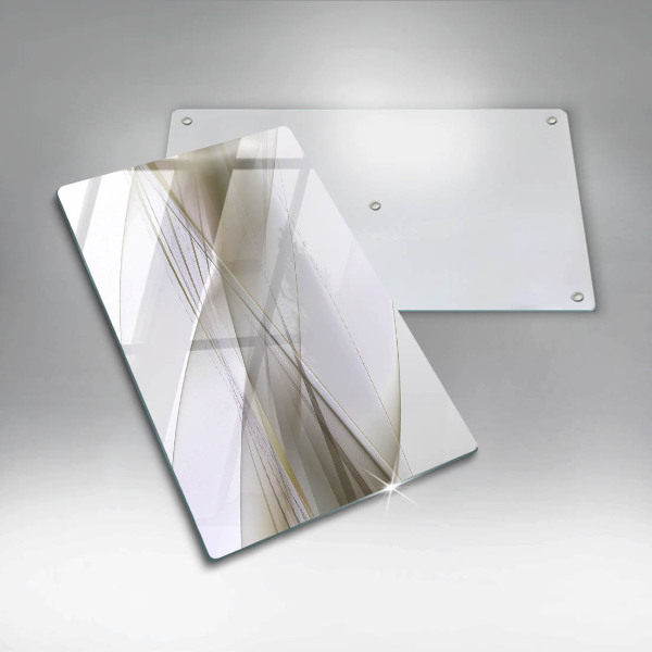Placă din sticla protectie perete Design cu linii abstracte
