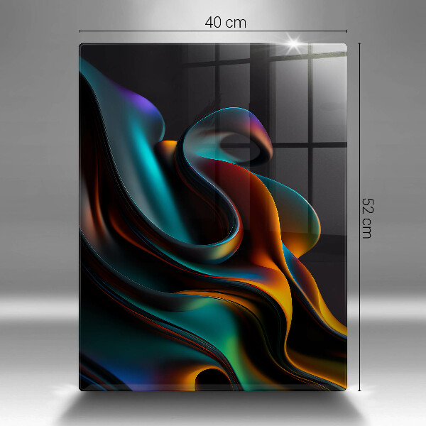 Placă din sticla protectie perete Abstracție colorată