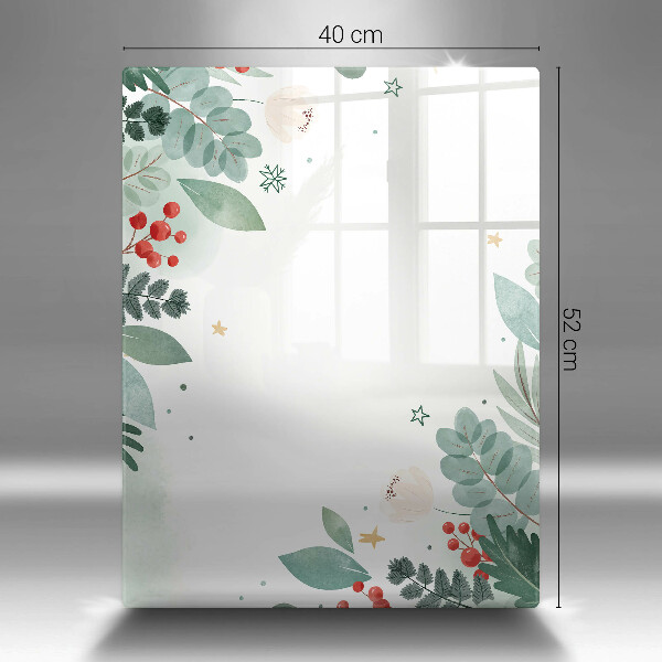 Placă din sticla protectie perete Acuarelă frunze