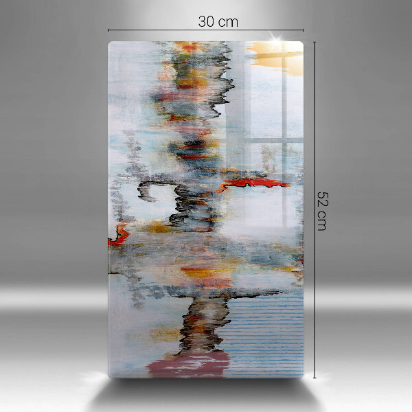 Placă din sticla protectie perete Vopsele de abstractie