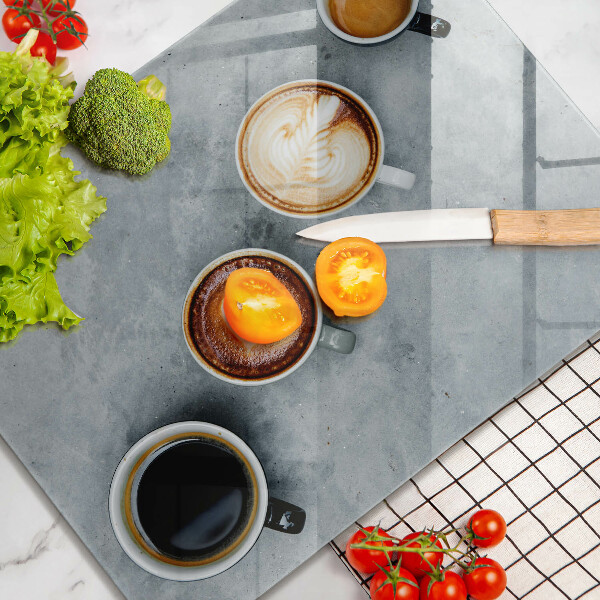 Placă protecție plita Bucătărie - căni de cafea