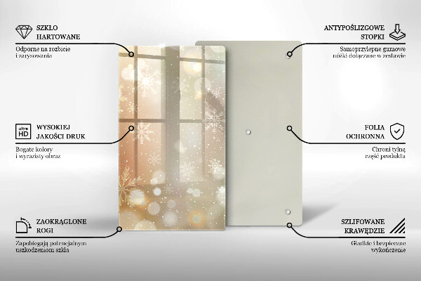 Placă protecție plita Fulgi de nea