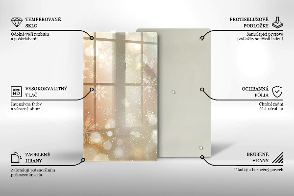 Placă protecție plita Fulgi de nea