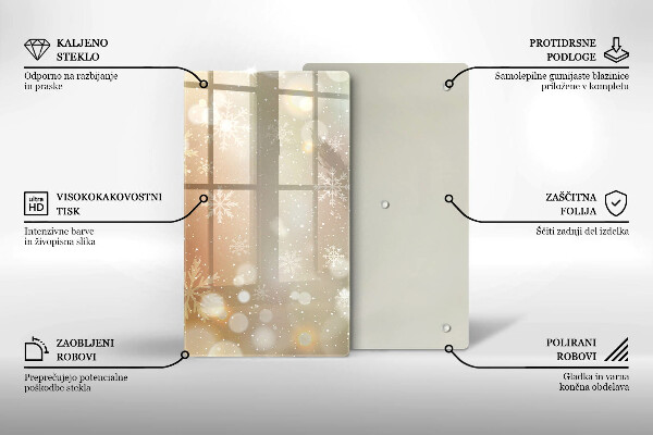 Placă protecție plita Fulgi de nea