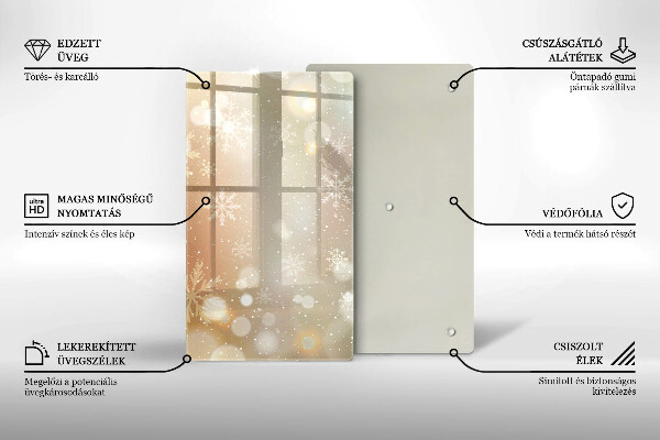 Placă protecție plita Fulgi de nea