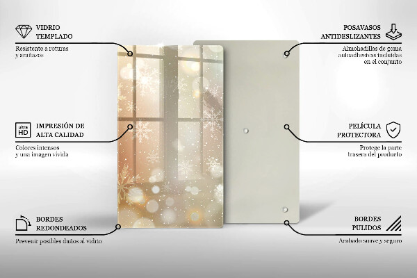 Placă protecție plita Fulgi de nea