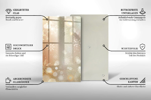 Placă protecție plita Fulgi de nea