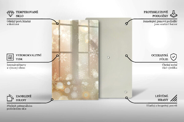 Placă protecție plita Fulgi de nea