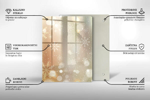 Placă protecție plita Fulgi de nea