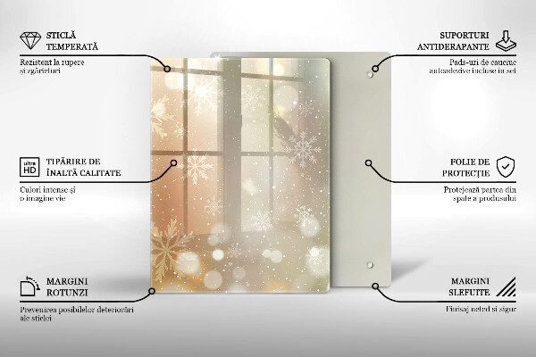 Placă protecție plita Fulgi de nea