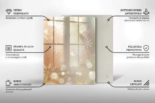 Placă protecție plita Fulgi de nea