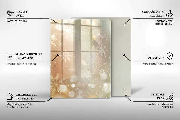 Placă protecție plita Fulgi de nea