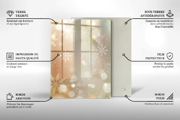 Placă protecție plita Fulgi de nea