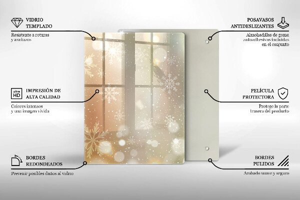 Placă protecție plita Fulgi de nea